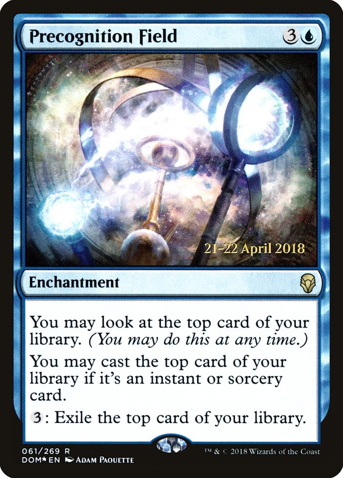 Precognition Field [Dominaria Prerelease Promos] | Black Swamp Games