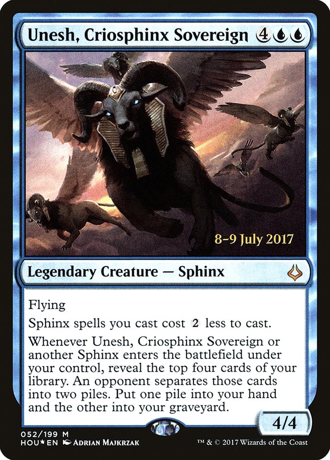 Unesh, Criosphinx Sovereign [Hour of Devastation Prerelease Promos] | Black Swamp Games