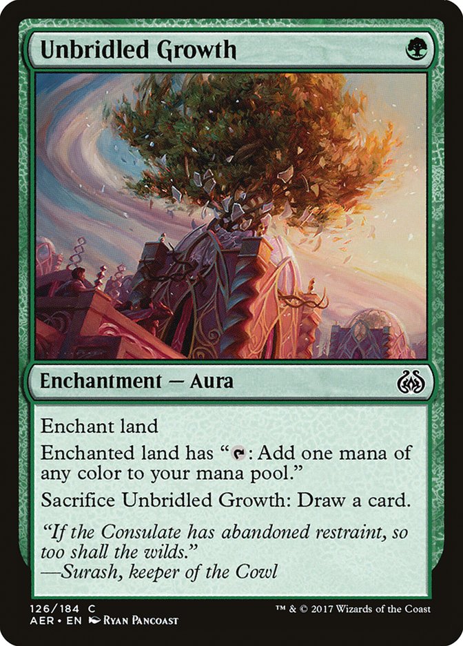 Unbridled Growth [Aether Revolt] | Black Swamp Games