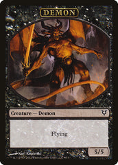 Angel // Demon Double-Sided Token (Oversized) [Open the Helvault] | Black Swamp Games