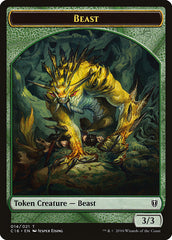 Beast // Ogre Double-Sided Token [Commander 2016 Tokens] | Black Swamp Games