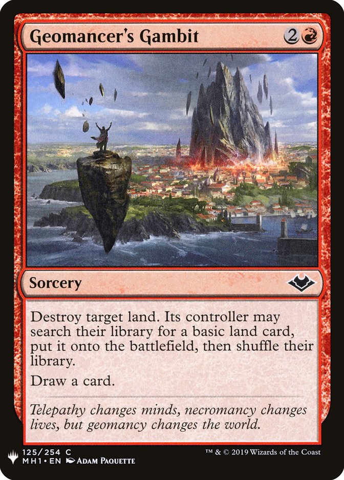 Geomancer's Gambit [Mystery Booster] | Black Swamp Games