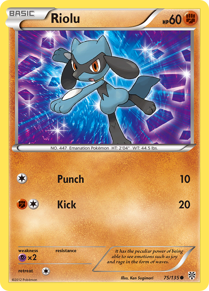 Riolu (75/135) [Black & White: Plasma Storm] | Black Swamp Games