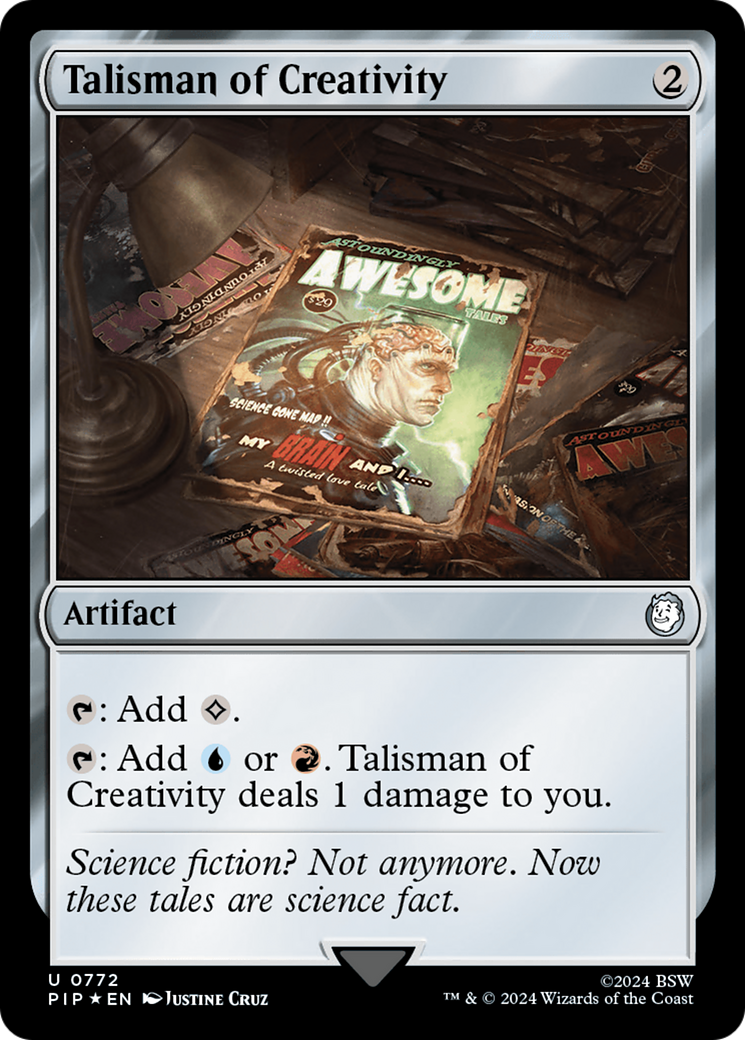 Talisman of Creativity (Surge Foil) [Fallout] | Black Swamp Games