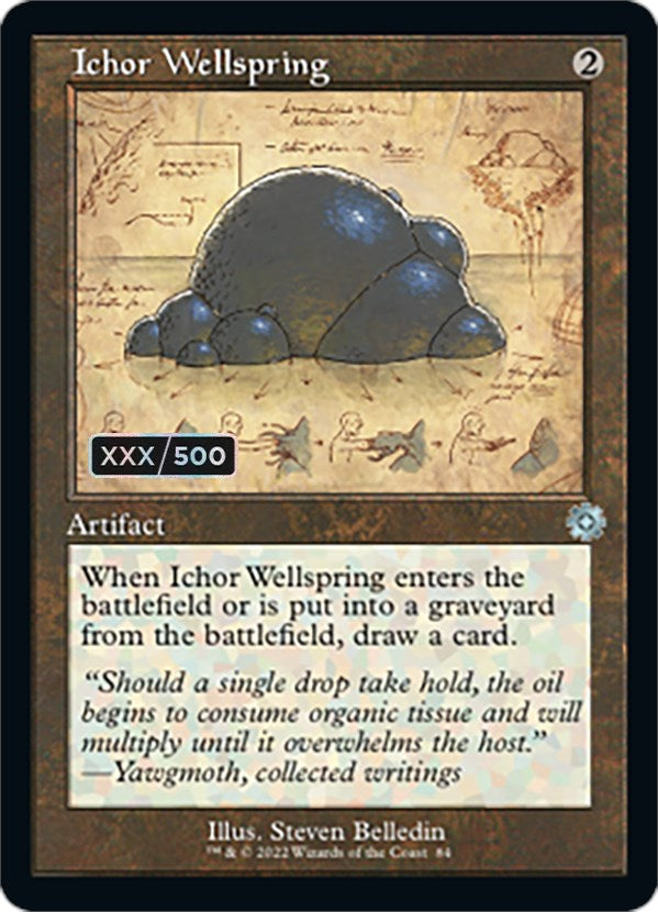 Ichor Wellspring (Retro Schematic) (Serialized) [The Brothers' War Retro Artifacts] | Black Swamp Games