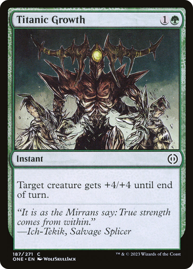 Titanic Growth [Phyrexia: All Will Be One] | Black Swamp Games