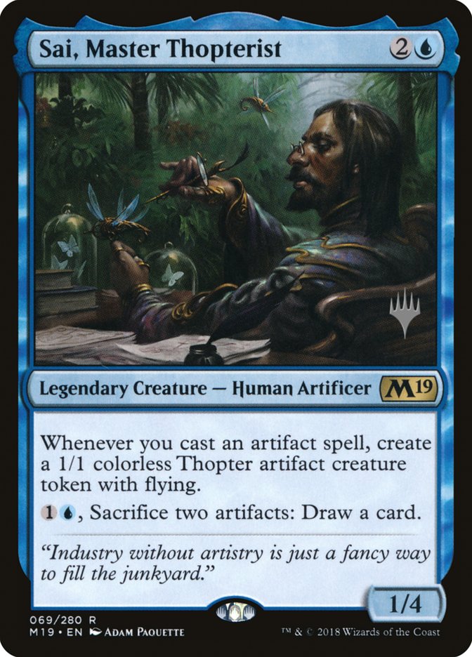 Sai, Master Thopterist (Promo Pack) [Core Set 2019 Promos] | Black Swamp Games