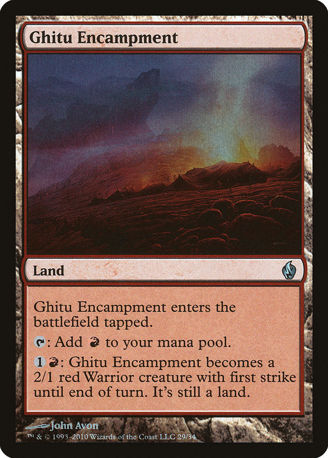 Ghitu Encampment [Premium Deck Series: Fire and Lightning] | Black Swamp Games