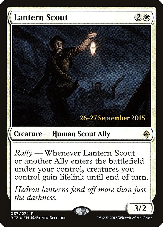 Lantern Scout [Battle for Zendikar Prerelease Promos] | Black Swamp Games