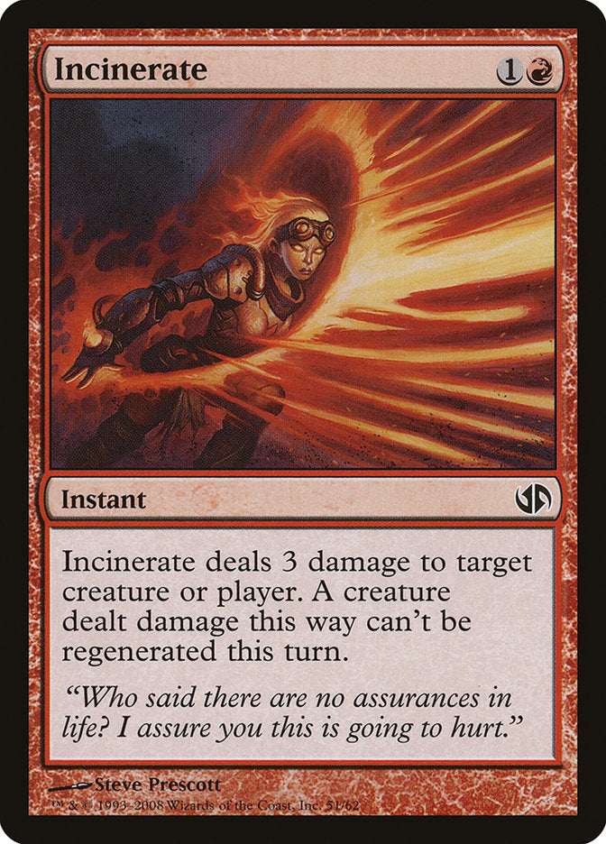 Incinerate [Duel Decks: Jace vs. Chandra] | Black Swamp Games