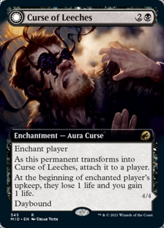 Curse of Leeches // Leeching Lurker (Extended Art) [Innistrad: Midnight Hunt] | Black Swamp Games