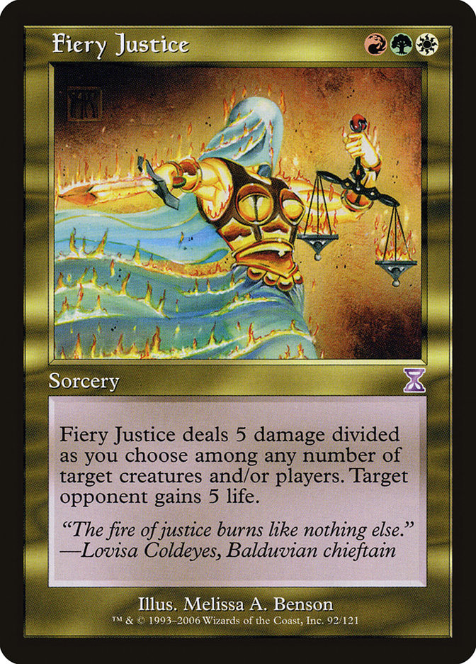 Fiery Justice [Time Spiral Timeshifted] | Black Swamp Games