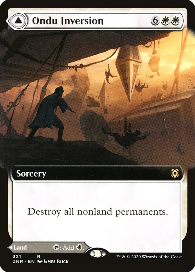 Ondu Inversion // Ondu Skyruins (Extended Art) [Zendikar Rising] | Black Swamp Games