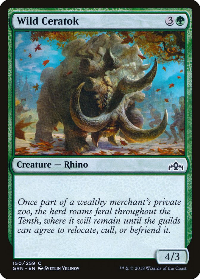 Wild Ceratok [Guilds of Ravnica] | Black Swamp Games
