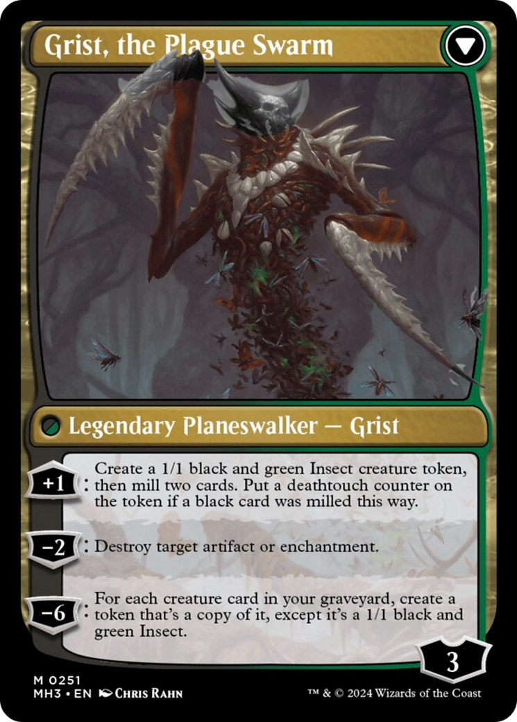 Grist, Voracious Larva // Grist, the Plague Swarm [Modern Horizons 3] | Black Swamp Games