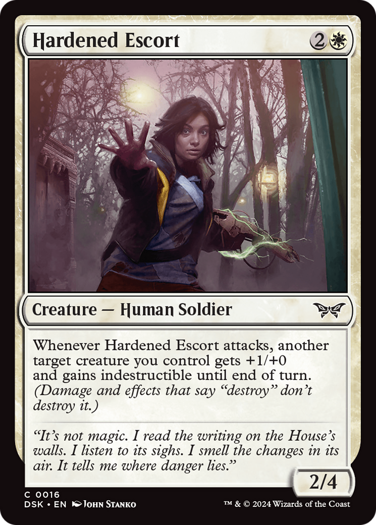 Hardened Escort [Duskmourn: House of Horror] | Black Swamp Games