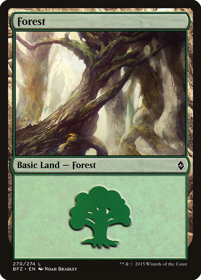 Forest (270) [Battle for Zendikar] | Black Swamp Games