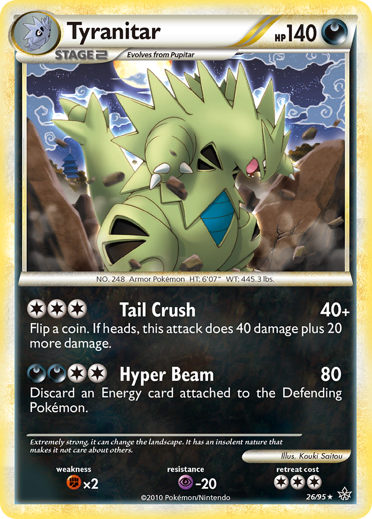 Tyranitar (26/95) [HeartGold & SoulSilver: Unleashed] | Black Swamp Games