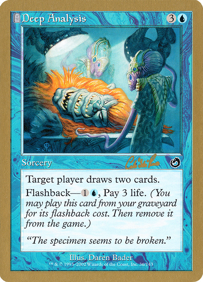 Deep Analysis (Carlos Romao) [World Championship Decks 2002] | Black Swamp Games