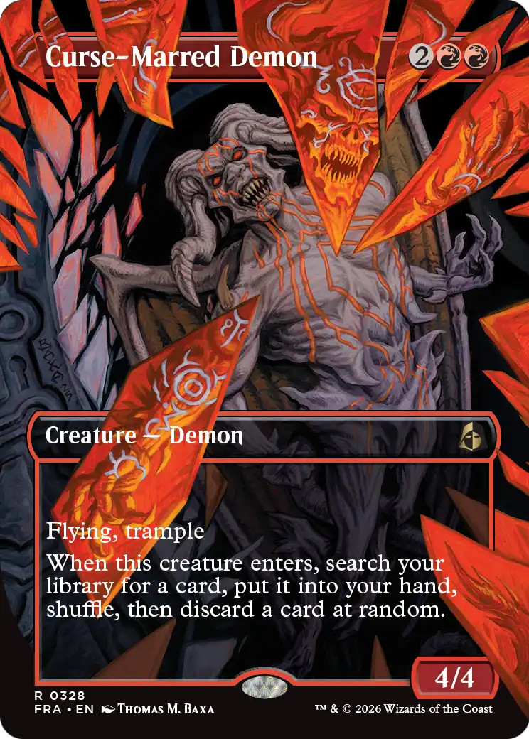 Curse-Marred Demon (Borderless) [Reality Fracture] | Black Swamp Games