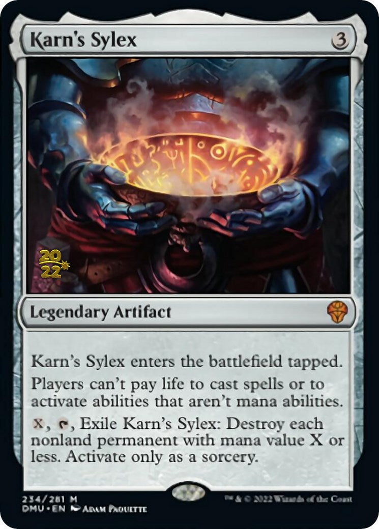 Karn's Sylex [Dominaria United Prerelease Promos] | Black Swamp Games