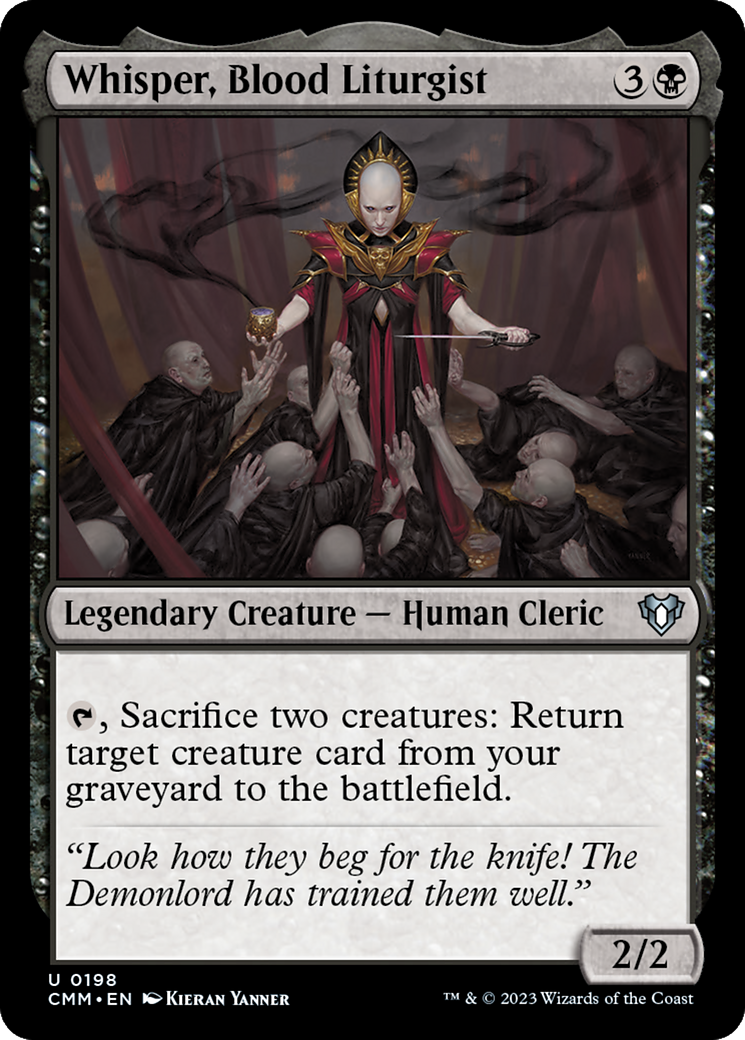 Whisper, Blood Liturgist [Commander Masters] | Black Swamp Games