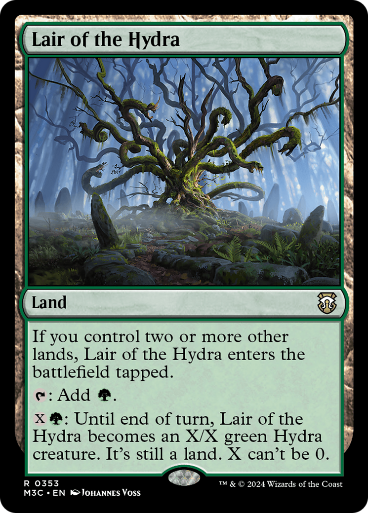 Lair of the Hydra (Ripple Foil) [Modern Horizons 3 Commander] | Black Swamp Games
