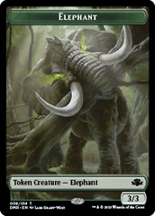 Elephant // Griffin Double-Sided Token [Dominaria Remastered Tokens] | Black Swamp Games