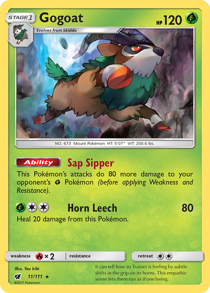 Gogoat (11/111) [Sun & Moon: Crimson Invasion] | Black Swamp Games