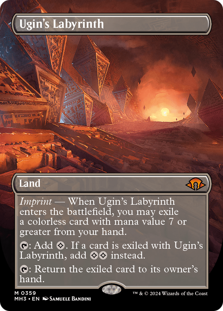 Ugin's Labyrinth (Borderless) [Modern Horizons 3] | Black Swamp Games