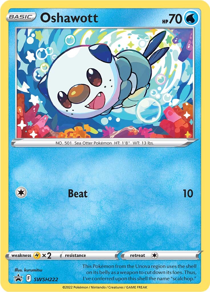 Oshawott (SWSH222) [Sword & Shield: Black Star Promos] | Black Swamp Games