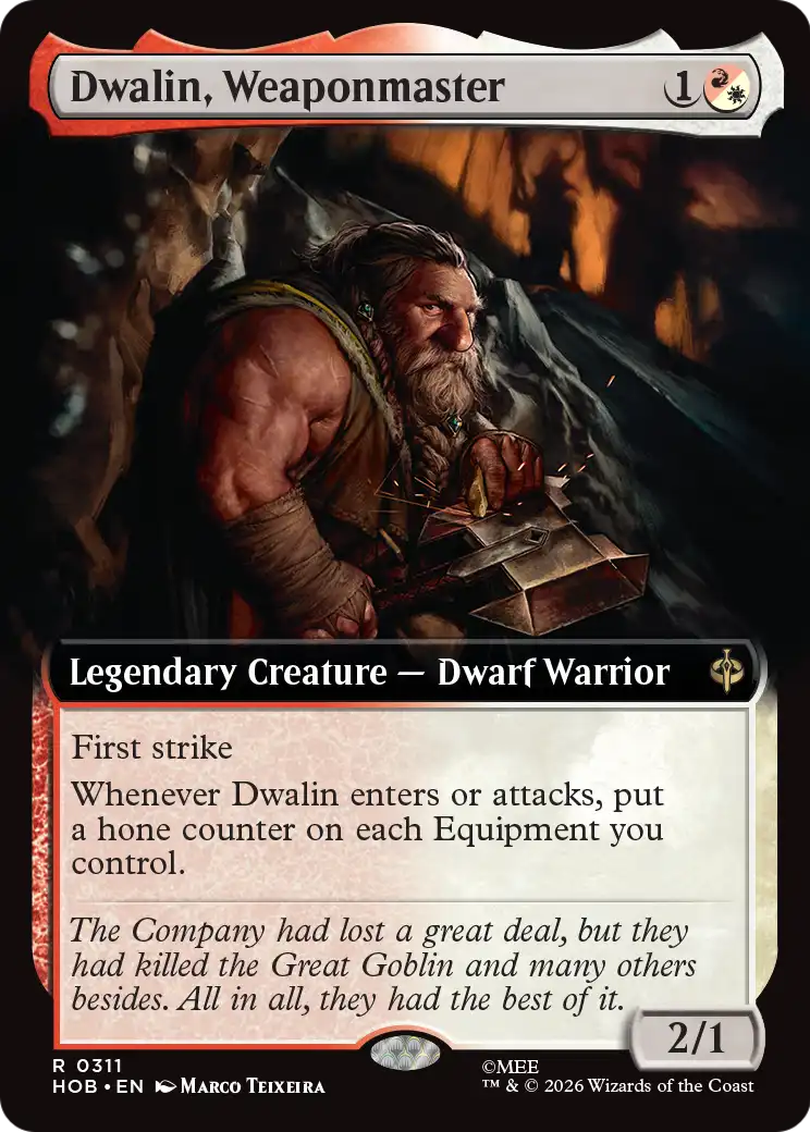 Dwalin, Weaponmaster (Extended Art) [The Hobbit] | Black Swamp Games