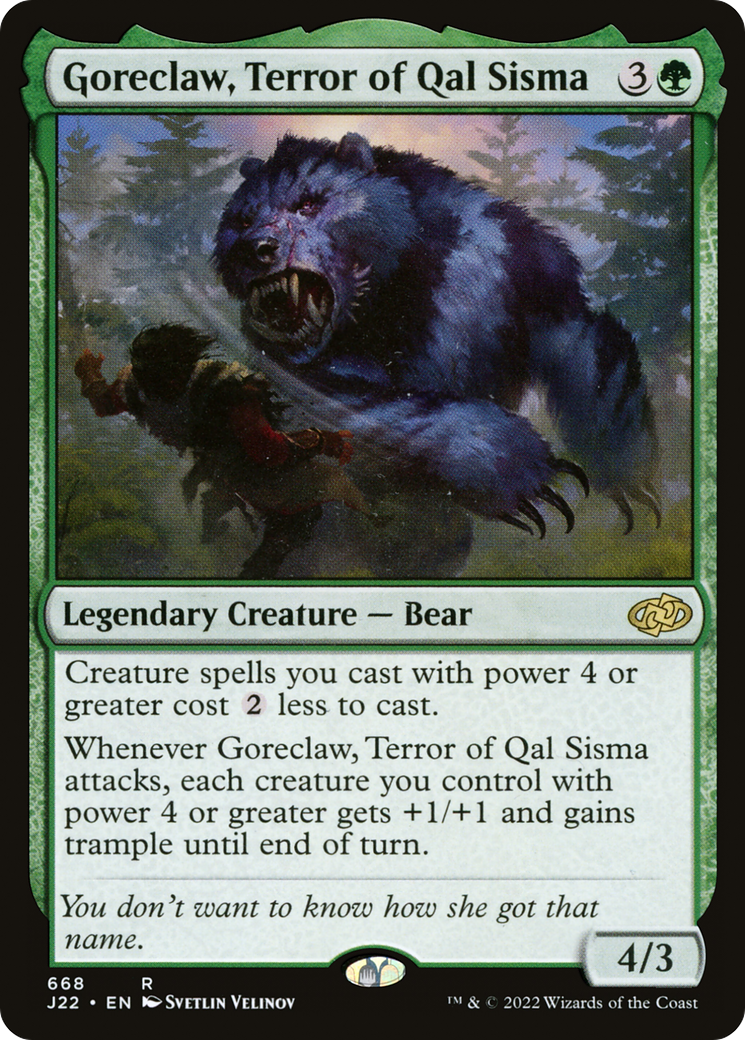 Goreclaw, Terror of Qal Sisma [Jumpstart 2022] | Black Swamp Games