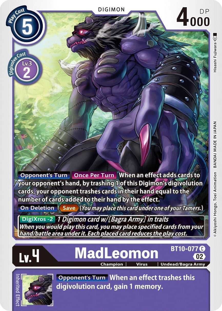 MadLeomon [BT10-077] [Xros Encounter] | Black Swamp Games