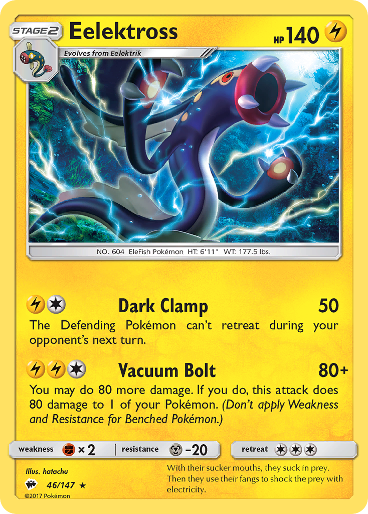 Eelektross (46/147) [Sun & Moon: Burning Shadows] | Black Swamp Games