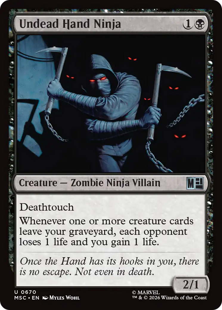 Undead Hand Ninja [Marvel Super Heroes Commander] | Black Swamp Games