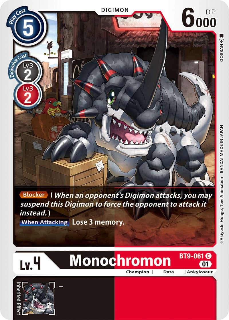 Monochromon [BT9-061] [X Record] | Black Swamp Games