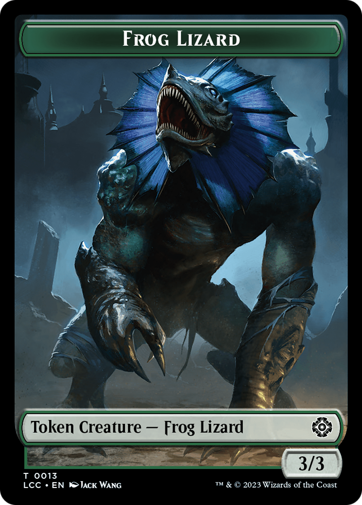 Frog Lizard // Merfolk (0003) Double-Sided Token [The Lost Caverns of Ixalan Commander Tokens] | Black Swamp Games