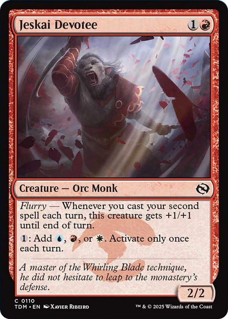 Jeskai Devotee [Tarkir: Dragonstorm] | Black Swamp Games