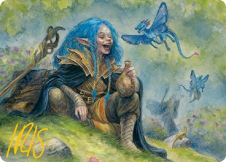Feywild Trickster Art Card (Gold-Stamped Signature) [Dungeons & Dragons: Adventures in the Forgotten Realms Art Series] | Black Swamp Games