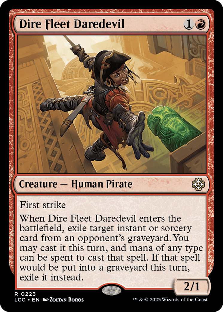 Dire Fleet Daredevil [The Lost Caverns of Ixalan Commander] | Black Swamp Games