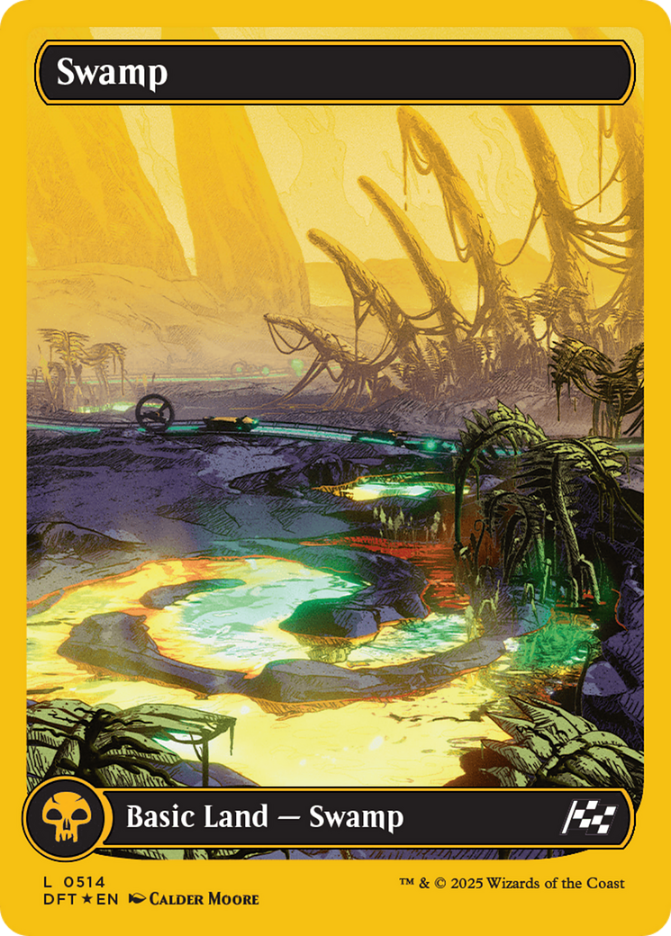 Swamp (0514) (First-Place Foil) [Aetherdrift] | Black Swamp Games