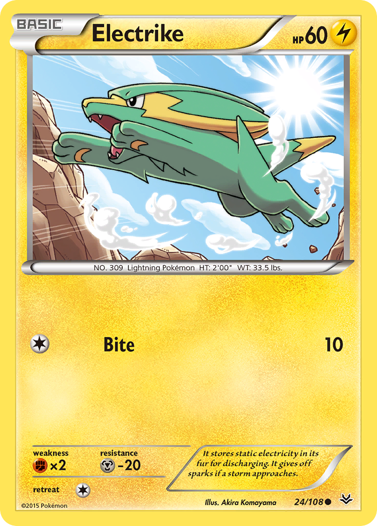 Electrike (24/108) [XY: Roaring Skies] | Black Swamp Games