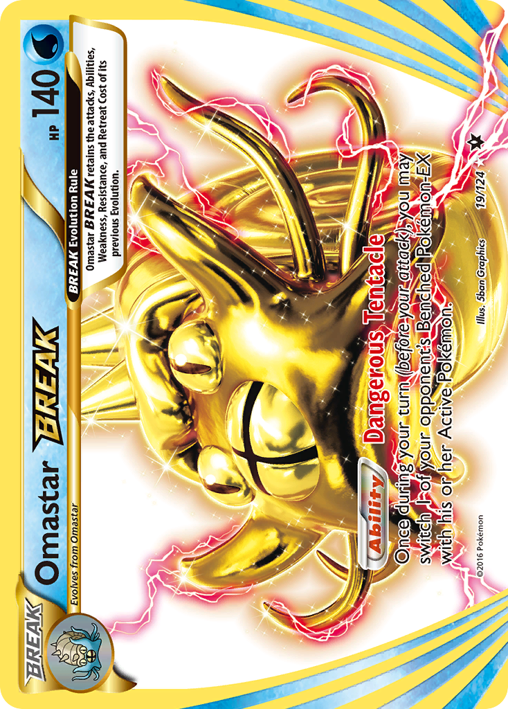 Omastar BREAK (19/124) [XY: Fates Collide] | Black Swamp Games