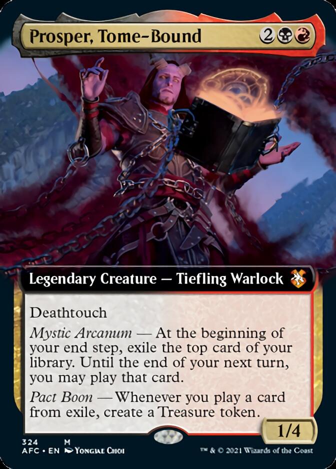 Prosper, Tome-Bound (Extended Art) [Dungeons & Dragons: Adventures in the Forgotten Realms Commander] | Black Swamp Games