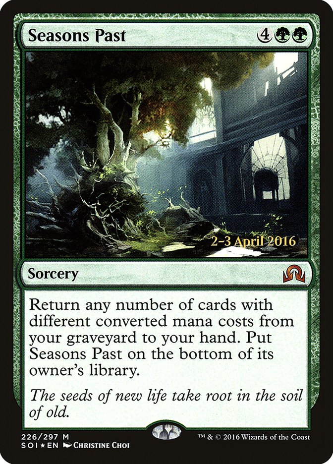 Seasons Past [Shadows over Innistrad Prerelease Promos] | Black Swamp Games