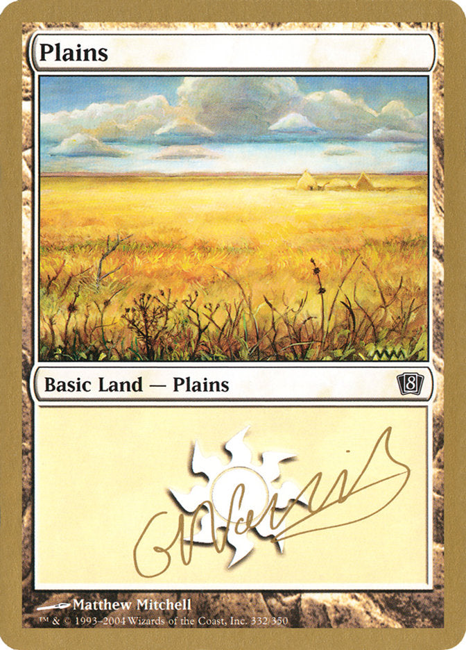 Plains (gn332) (Gabriel Nassif) [World Championship Decks 2004] | Black Swamp Games