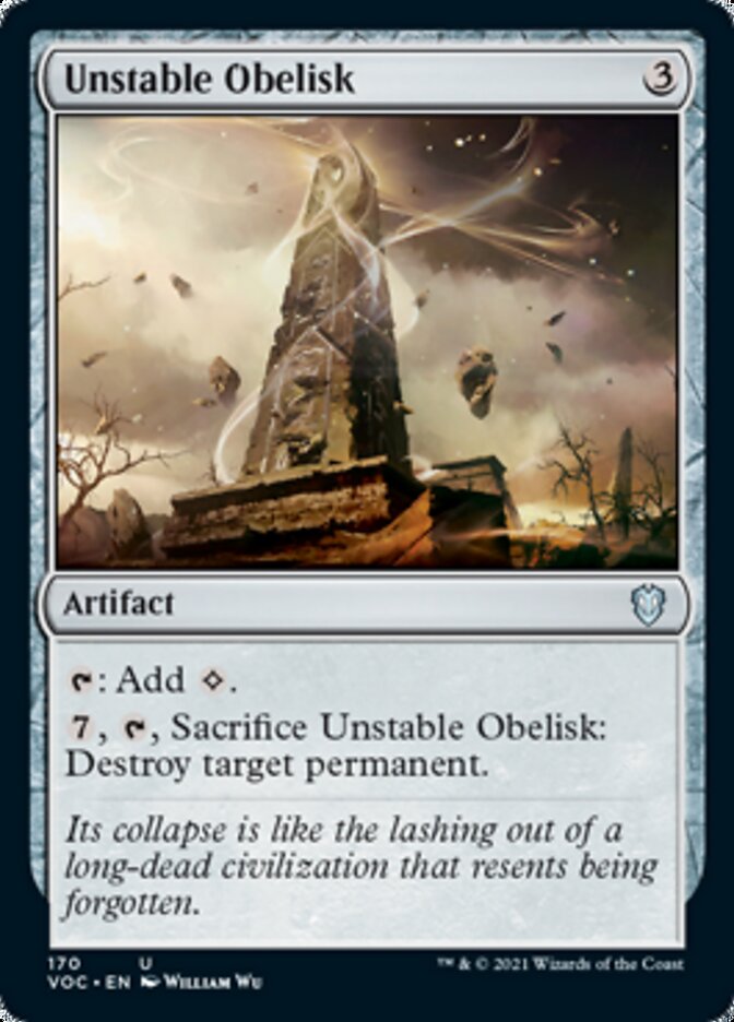 Unstable Obelisk [Innistrad: Crimson Vow Commander] | Black Swamp Games
