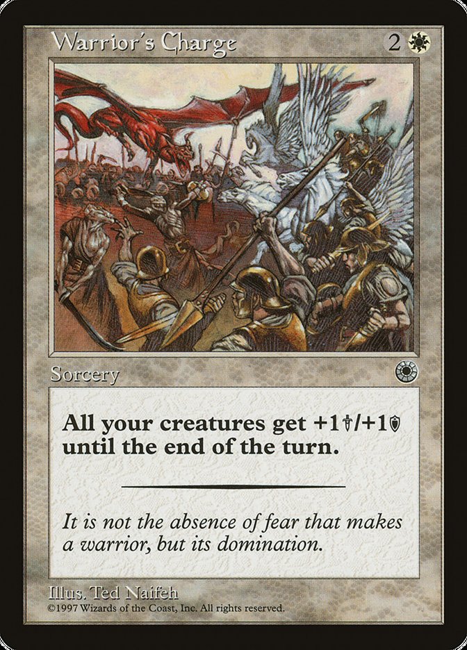 Warrior's Charge (With Flavor Text) [Portal] | Black Swamp Games