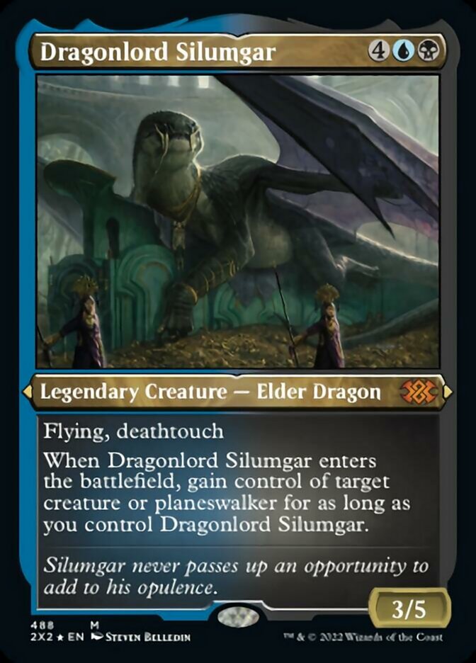 Dragonlord Silumgar (Foil Etched) [Double Masters 2022] | Black Swamp Games